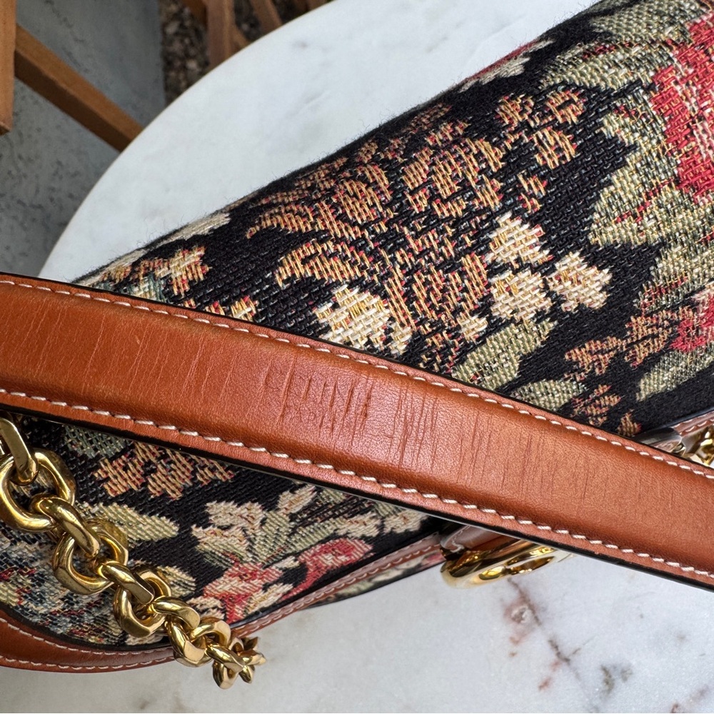 Celine Floral Jacquard Chain Maillon Triomphe - Picture 6 of 14